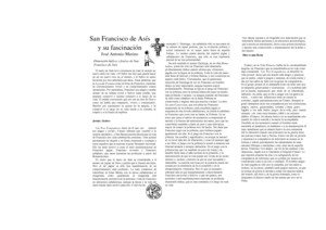 San Francsico de Asís y su fascinación