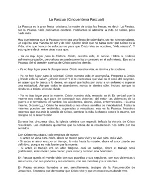 ¿Qué es la Pascua?