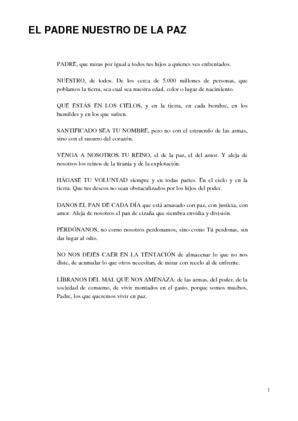 Padrenuestro de la Paz